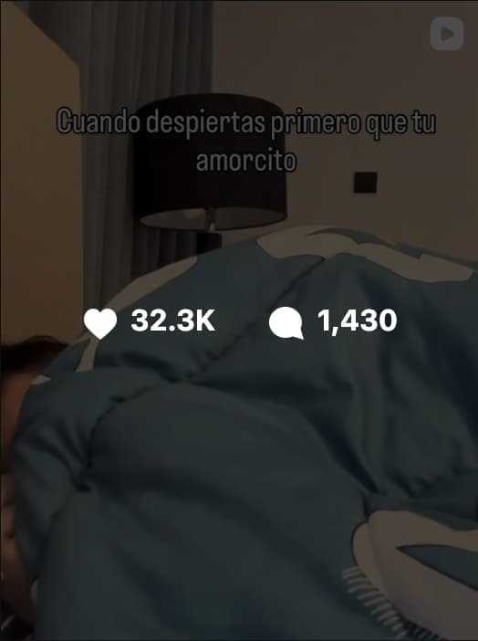 Imagen de Reel de instagram con más de 35000 likes y 1500 comentarios